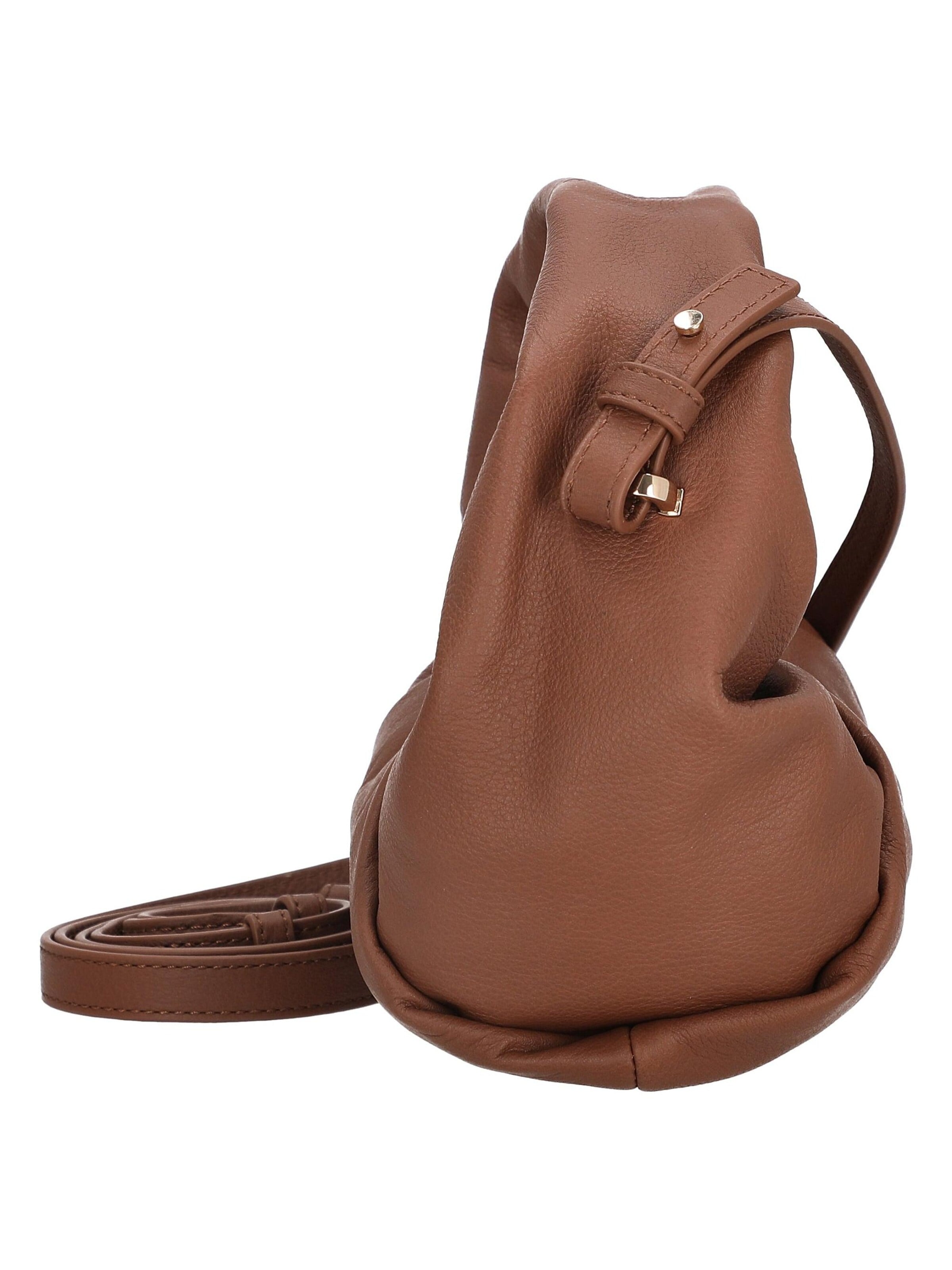 Les Visionnaires Umhängetasche 'Greta Mini Essential Soft Grainy'‌‌‌ in Braun