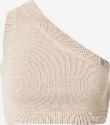 NU-IN Gebreide top in Beige: voorkant