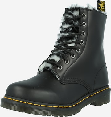 Dr. Martens Μποτάκι με κορδόνια 'Serena' σε μαύρο: μπροστά