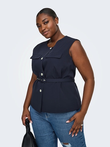 ONLY Carmakoma Gilet 'CARMIA' in Blauw