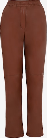 Pantalon 'Rouna' FRESHLIONS en marron : devant