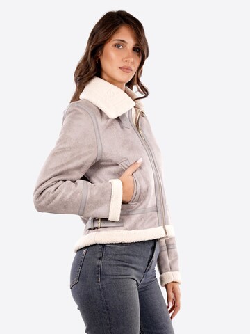 Yes Zee Winter Jacket 'Giubbino' in Grey
