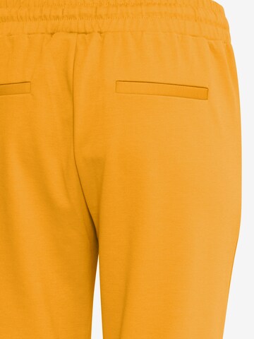 ICHI Slim fit Pants 'KATE' in Yellow