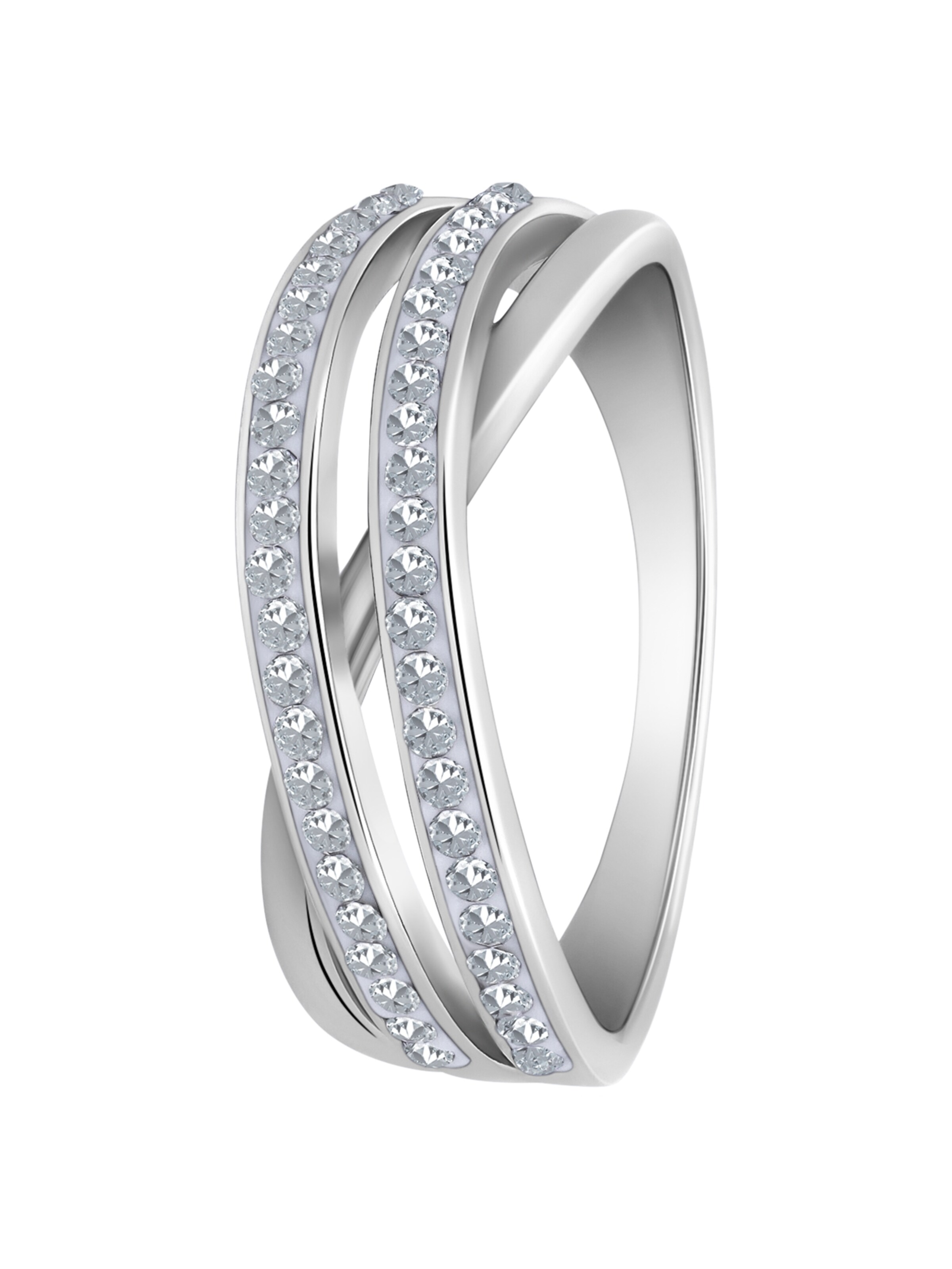 Lucardi Ring in Silber: Vorderseite