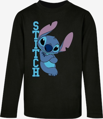 ABSOLUTE CULT Shirt 'Lilo And Stitch - Posing' in Zwart: voorkant