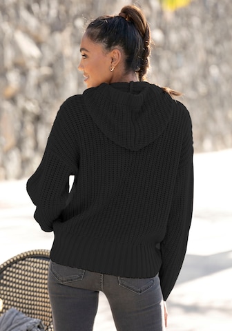 LASCANA Sweater in Black