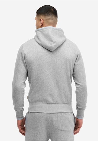 Lonsdale London Ζακέτα φούτερ 'Krafty' σε γκρι
