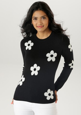 Aniston SELECTED Sweater in Black: front