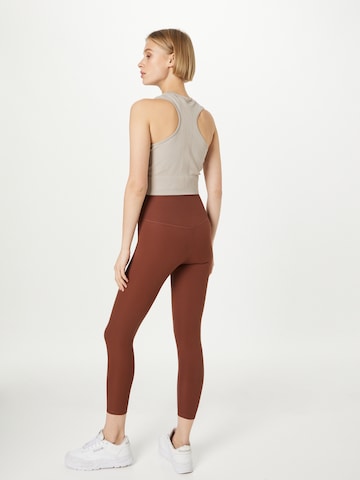 Girlfriend Collective Skinny Workout Pants in Brown