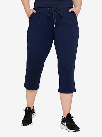 SHEEGO Regular Workout Pants in Blue: front