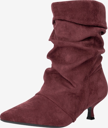 Salinyang Ankle Boots in Red: front