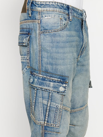 Regular Jeans cargo KOROSHI en bleu