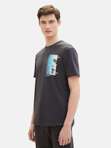 TOM TAILOR DENIM T-Shirt in Schwarz