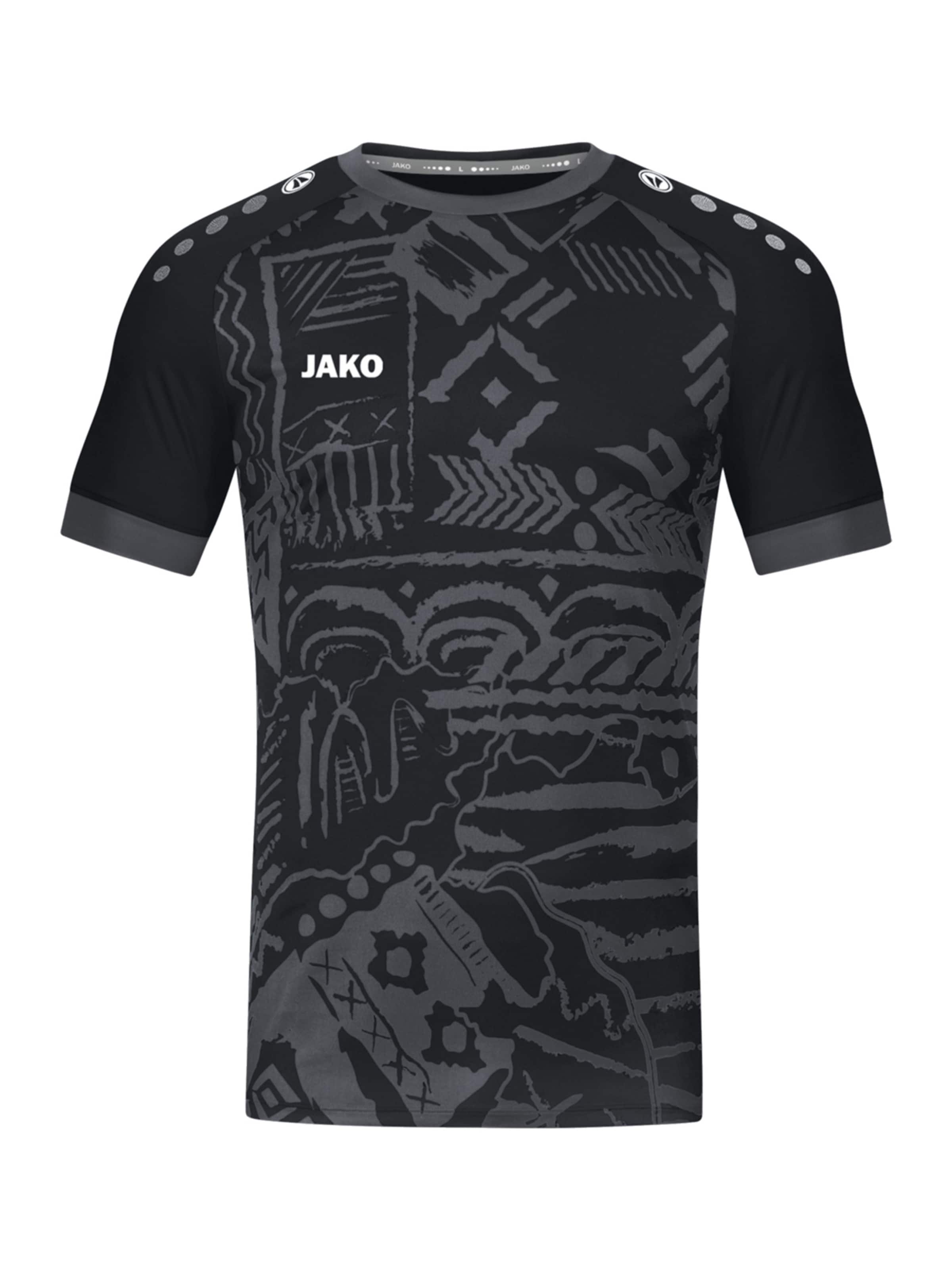 JAKO Funktionsshirt 'Tropicana' in Schwarz: Vorderseite