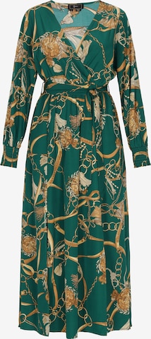 faina - Vestido em verde: frente