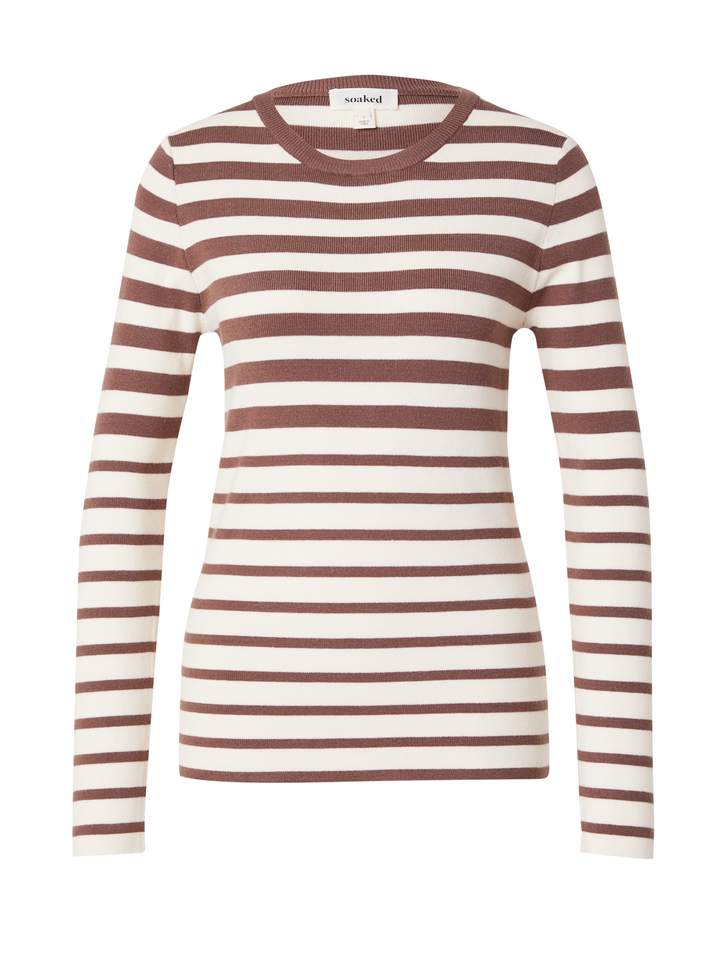 Pulover 'Spina' de la SOAKED IN LUXURY pe alb: față