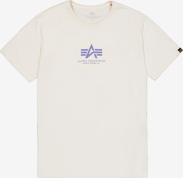 balta ALPHA INDUSTRIES Marškinėliai: priekis
