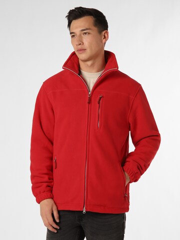 Nils Sundström Fleece Jacket ' Anton ' in Red: front