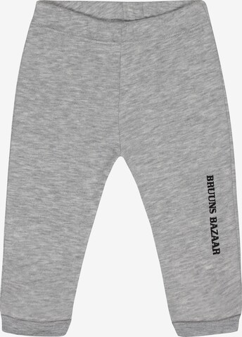 Bruuns Bazaar Kids - Tapered Pantalón en gris: frente