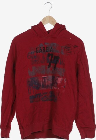 GARCIA Sweatshirt & Zip-Up Hoodie in S in Red: front