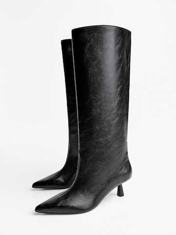 Bershka Csizma - fekete