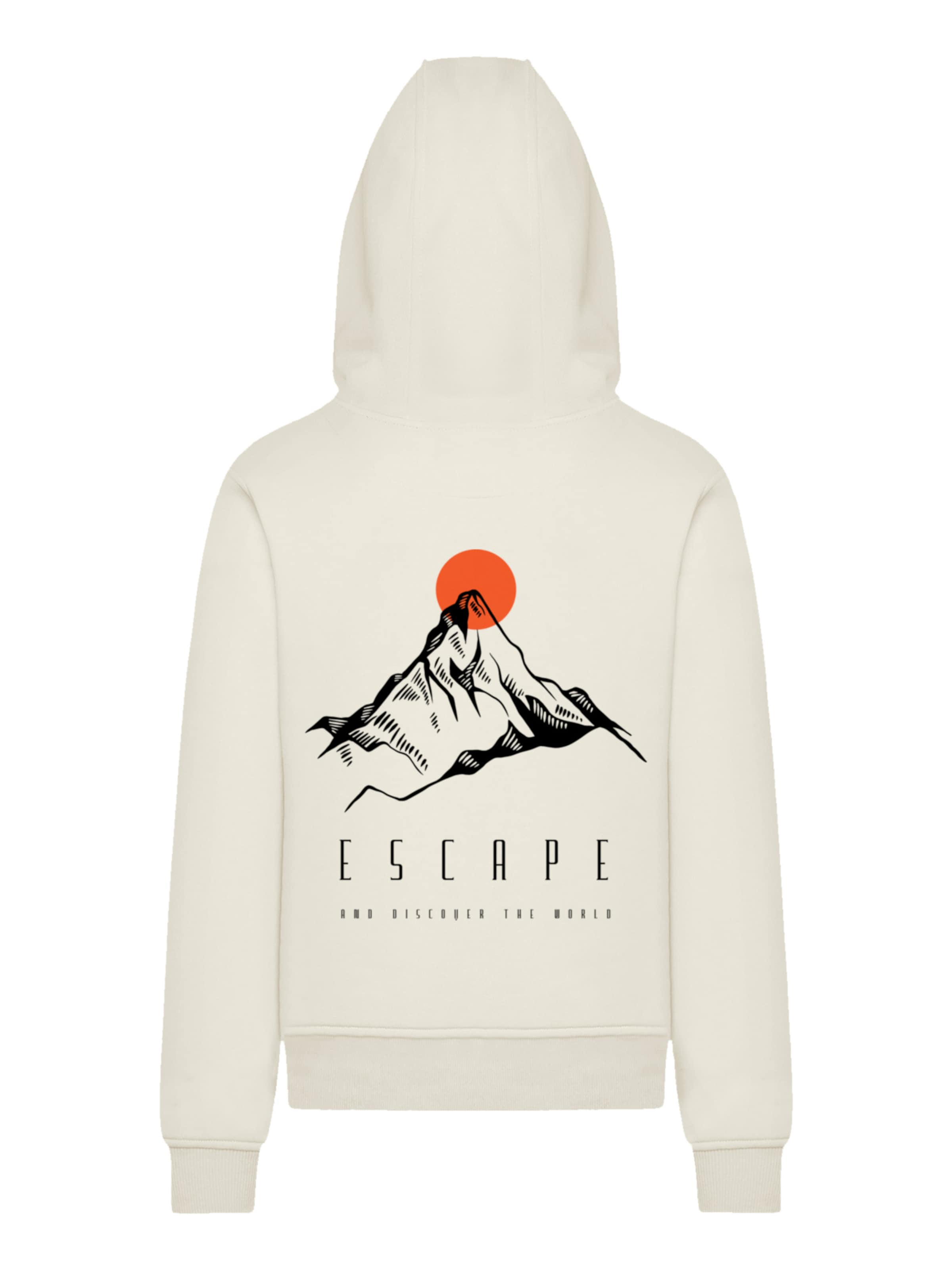 Pull-over 'Escape Discover the World Mountain' F4NT4STIC en blanc : devant