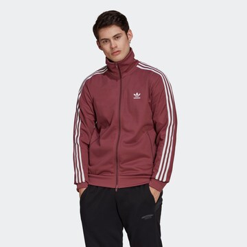 ADIDAS ORIGINALS - Sudadera con cremallera 'Adicolor Classics Beckenbauer Primeblue' en marrón: frente