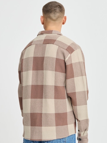 !Solid Regular fit Button Up Shirt 'Oliver' in Brown