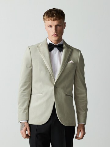 Coupe slim Veste de costume Next en vert : devant
