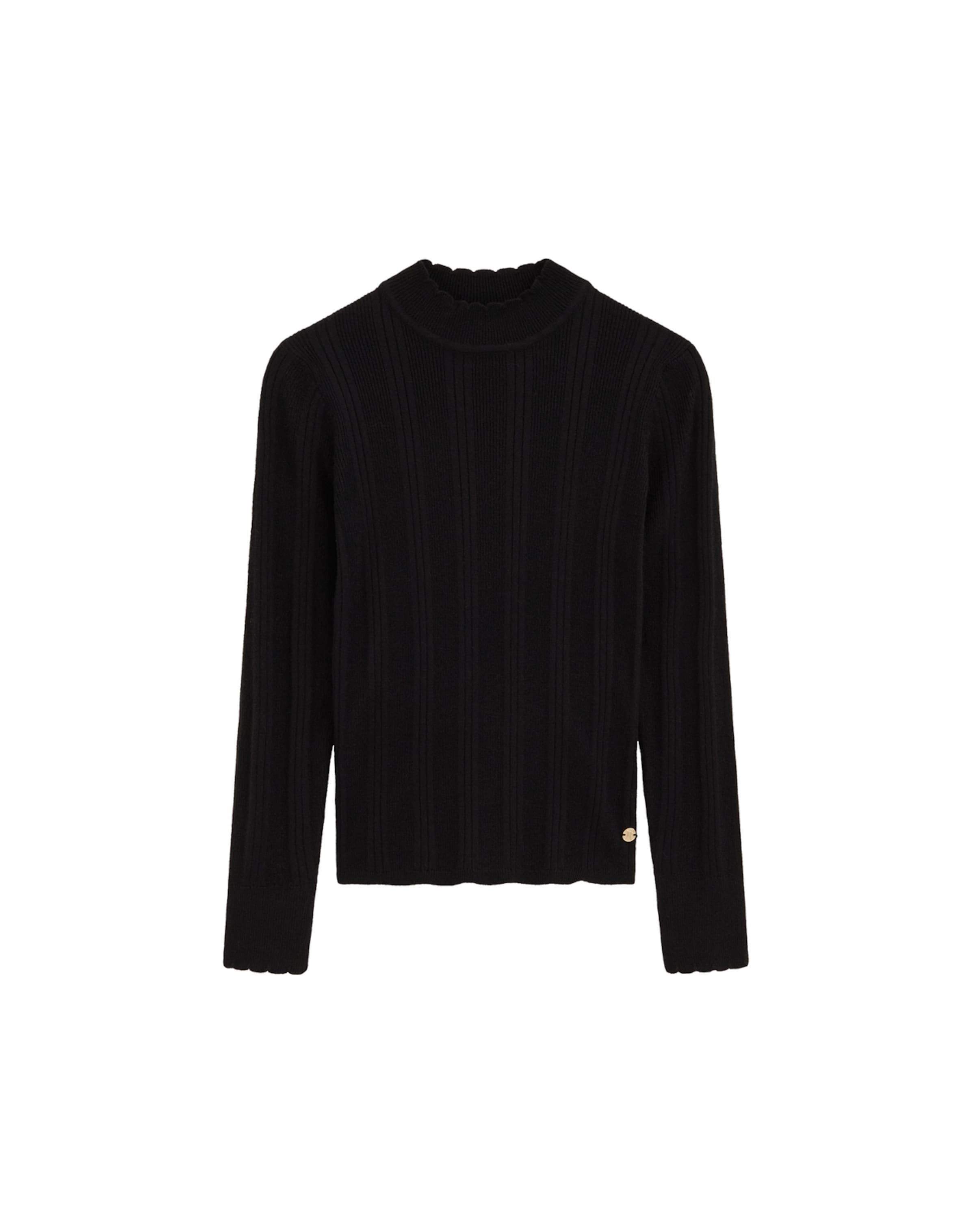 WE Fashion Svetr – černá: přední strana