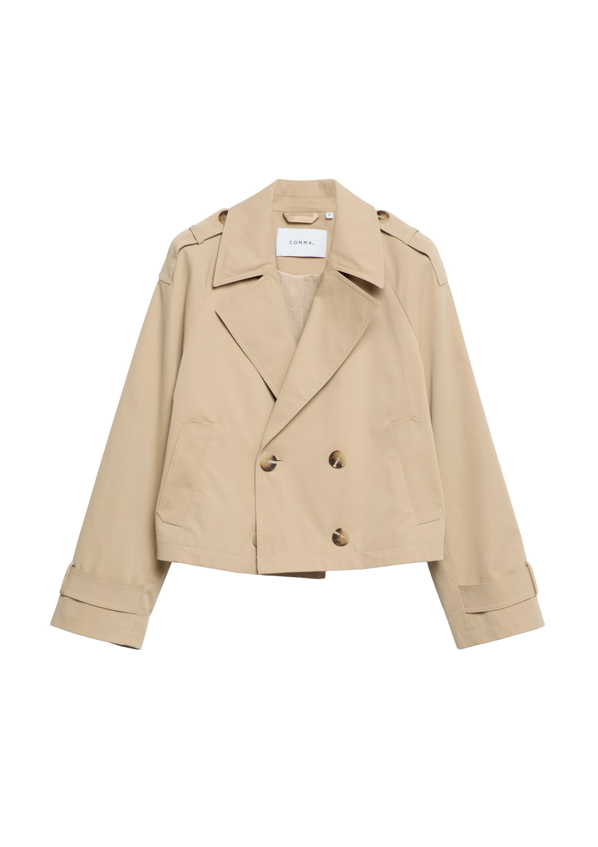 Veste mi-saison COMMA en marron : devant
