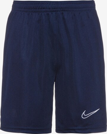 NIKE Regular Workout Pants 'Academy' in Blue: front