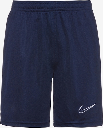 NIKEregular Sportske hlače 'Academy' - plava boja: prednji dio