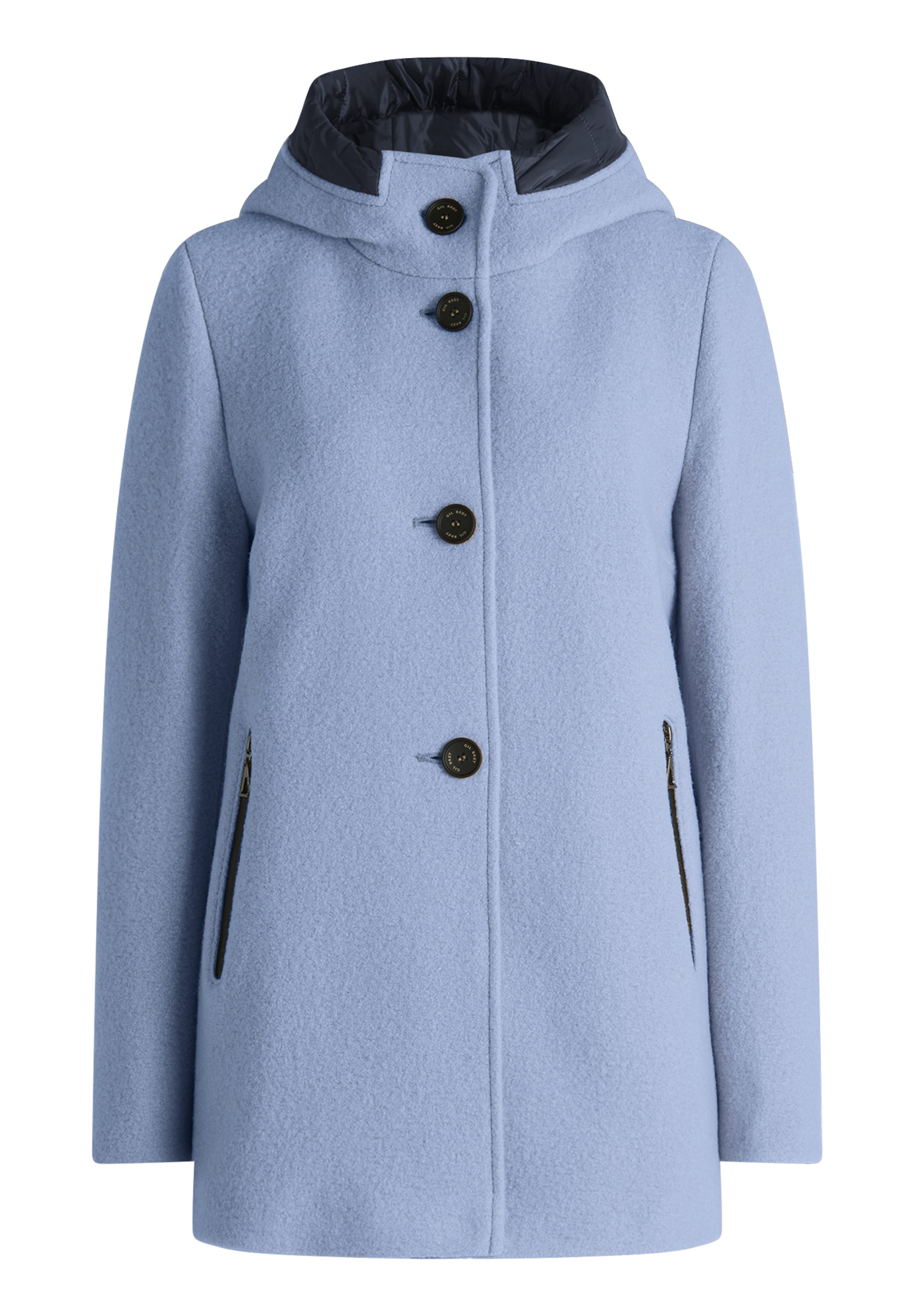 GIL BRET Between-Seasons Coat in Blue: front