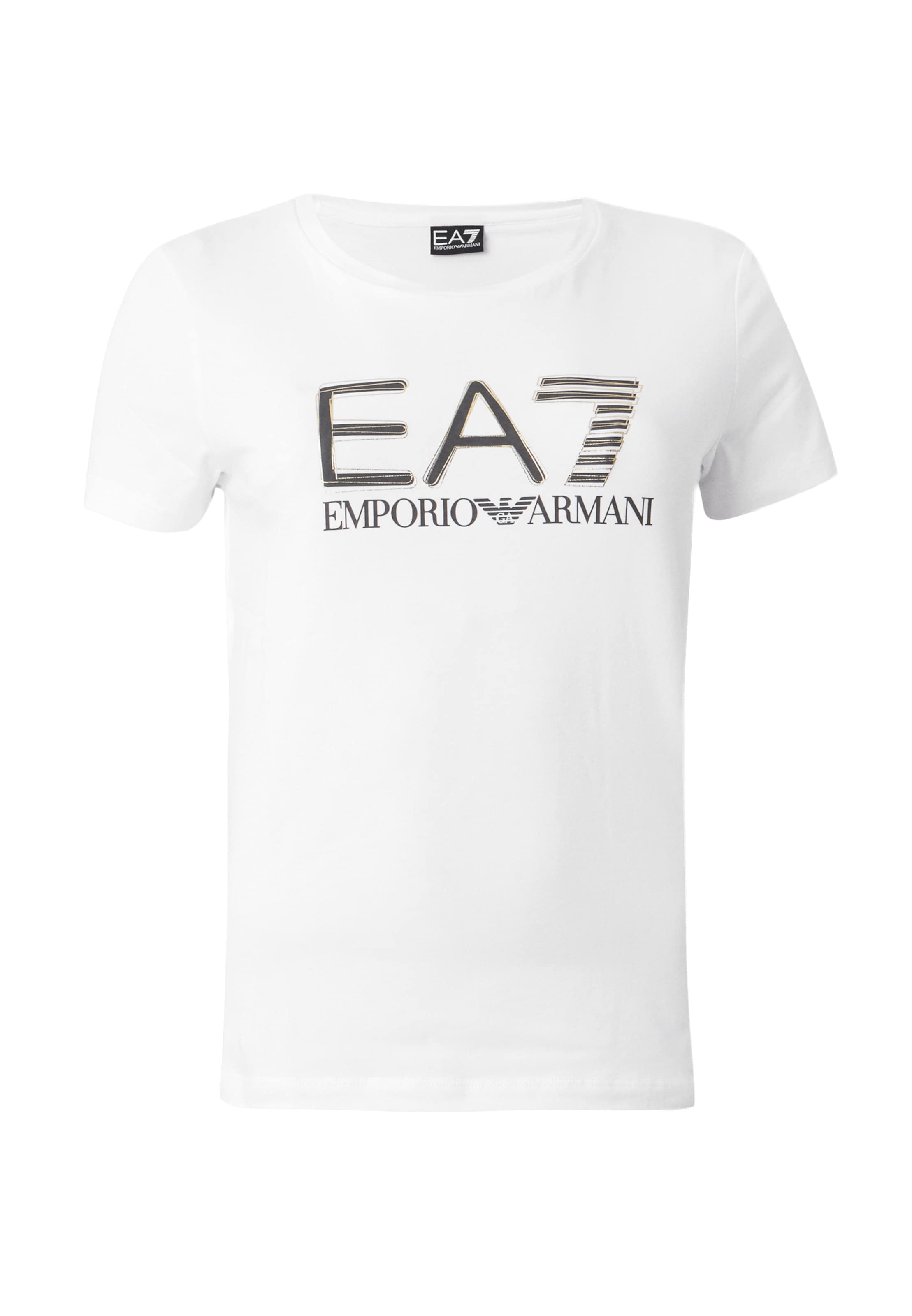 EA7 Emporio Armani Μπλουζάκι σε λευκό: μπροστά
