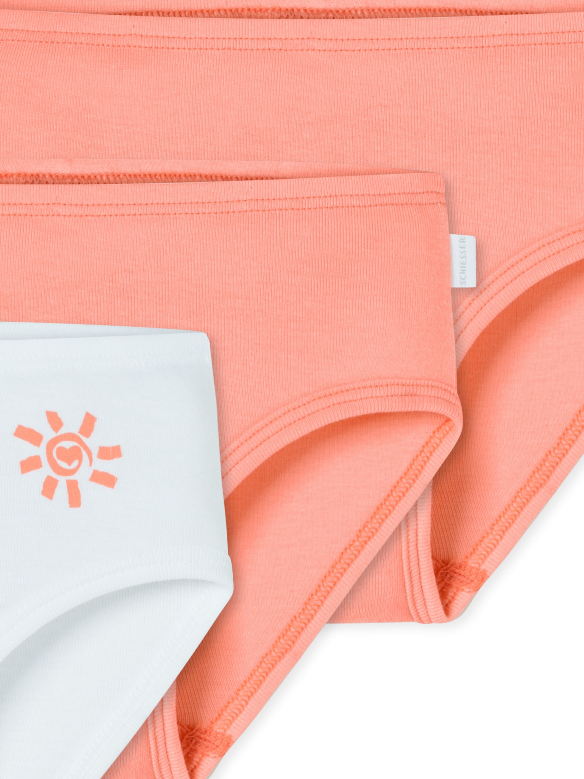 SCHIESSER Underpants ' Fine Rib ' in Orange