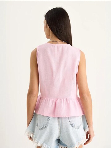 Camicia da donna di Bianco Lucci in rosa