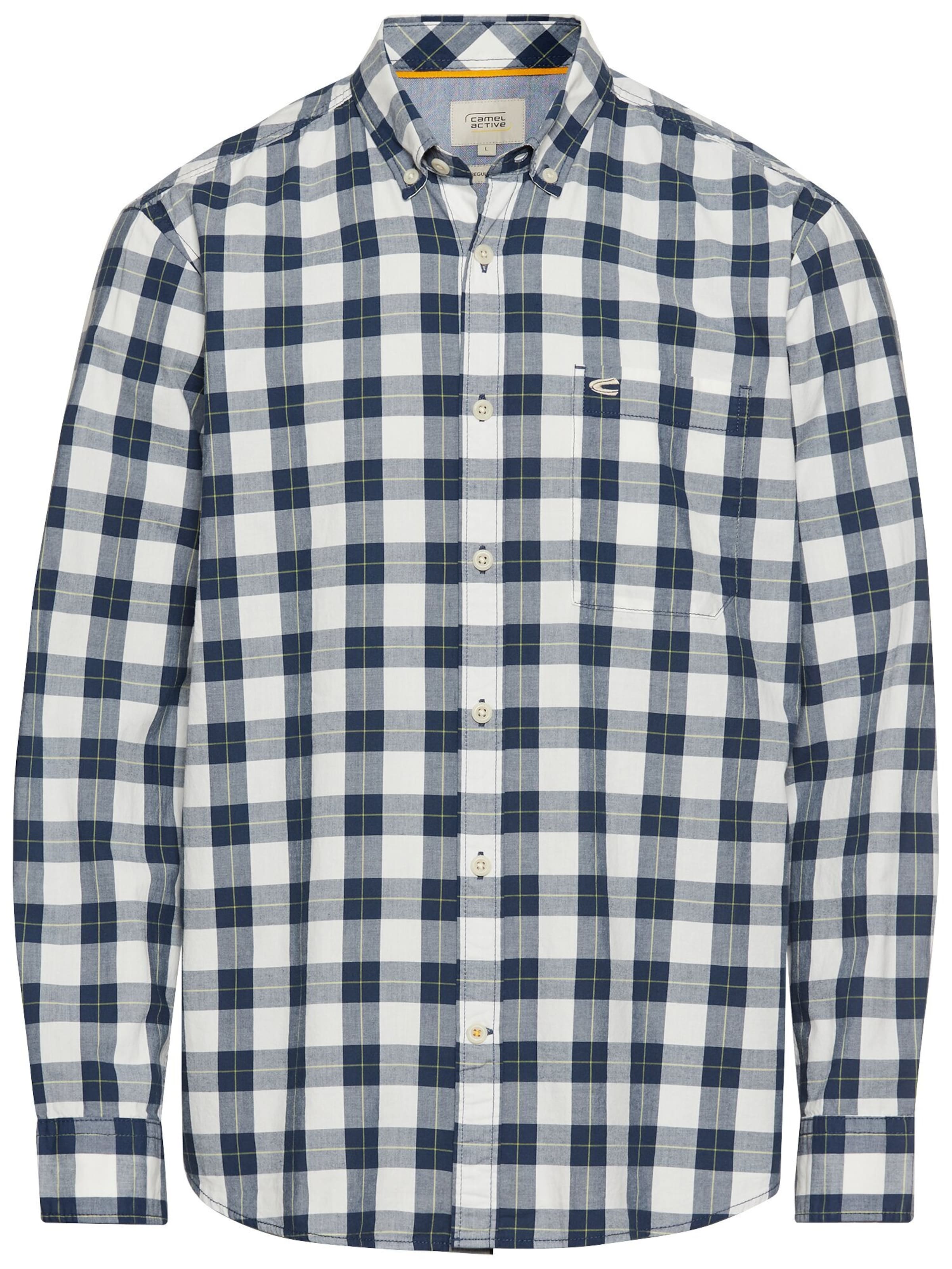 CAMEL ACTIVE Regular fit Button Up Shirt in Blue: front