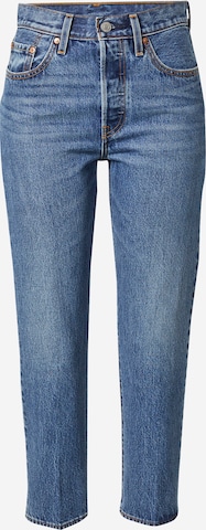 LEVI'S ® Regular Jeans '501 Crop' in Blauw: voorkant