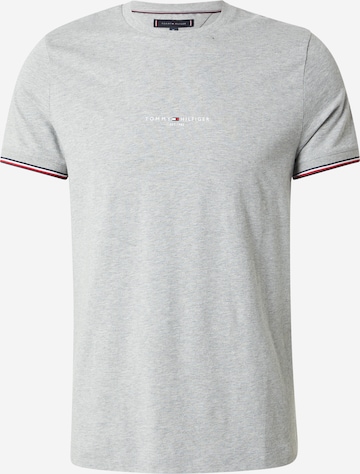 T-Shirt TOMMY HILFIGER en gris : devant