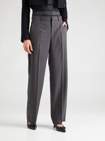 Neo Noir Loose fit Pleated Pants 'Alice' in Grey: front