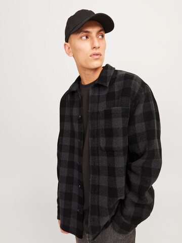 JACK & JONES Классический крой Рубашка 'JJZAC' в Серый