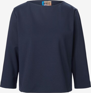 WALL London Sweatshirt in Blue: front