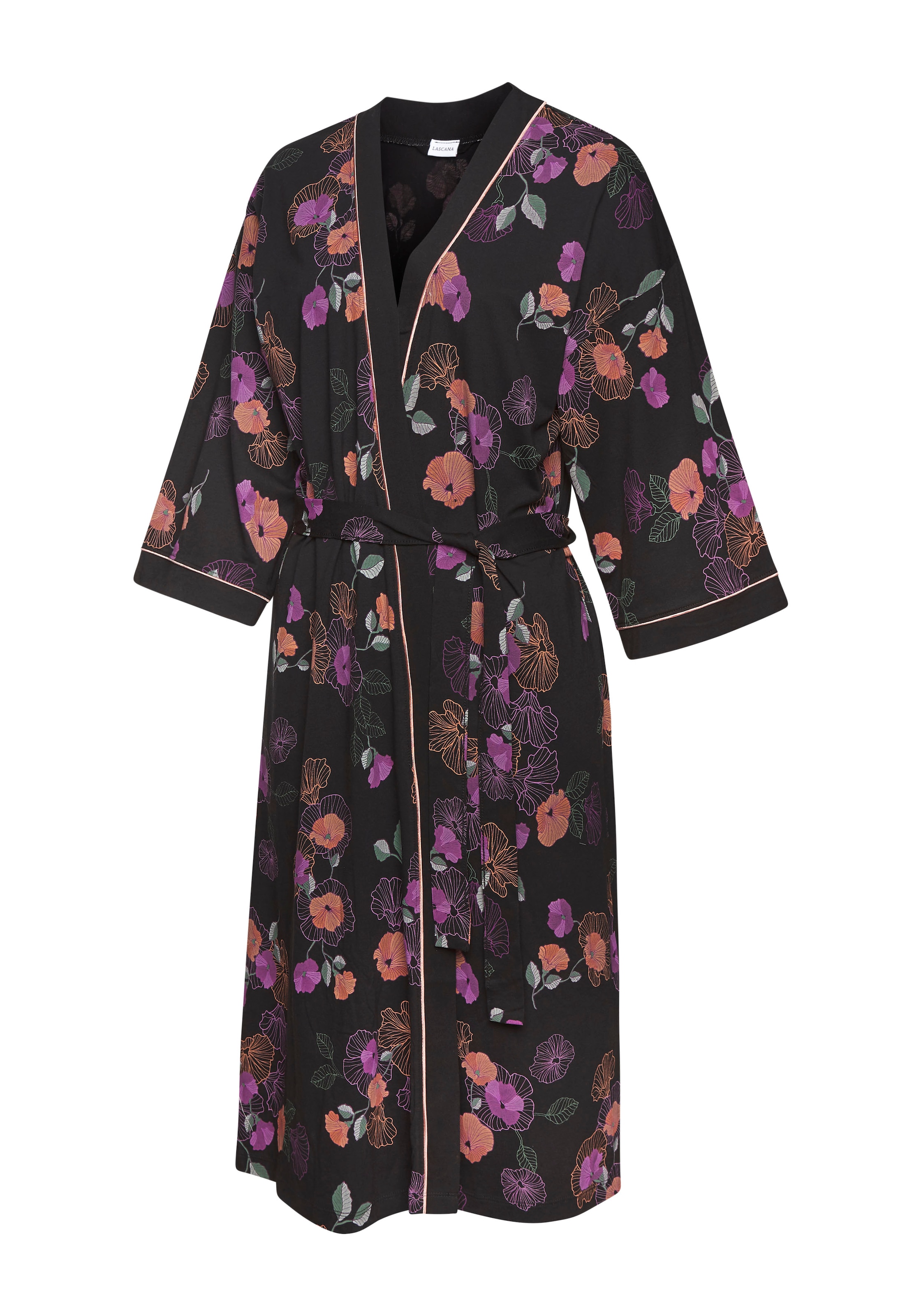 VIVANCE Kimono 'Dreams' i sort