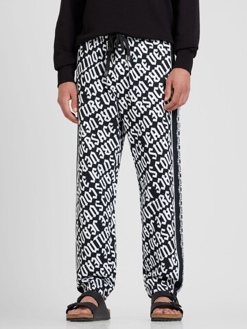 Versace Jeans Couture Tapered Trousers in Black: front