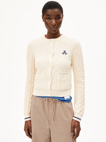 ARMEDANGELS Knit Cardigan in Beige: front