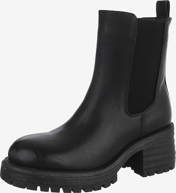 Ital-Design Ankle Boots in Black: front