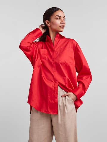 Camicia da donna di Y.A.S in rosso: frontale