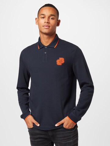 BOSS Orange Shirt 'Pefelt' in Blauw: voorkant