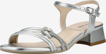 Sandales à lanières Nero Giardini en argent : devant